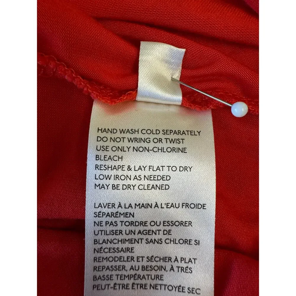 FREE PEOPLE Moonshine Tunic Long Sleeve Women's Size M Love Glare Red Orange
